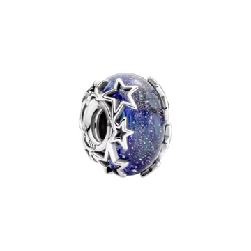 Charm Murano Estrellas de plata 925