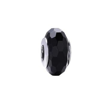 Charm Murano Negro de plata 925
