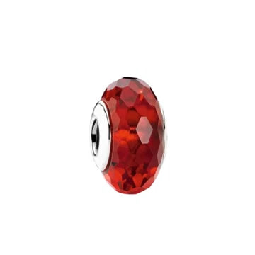 Charm Murano Rojo de plata 925