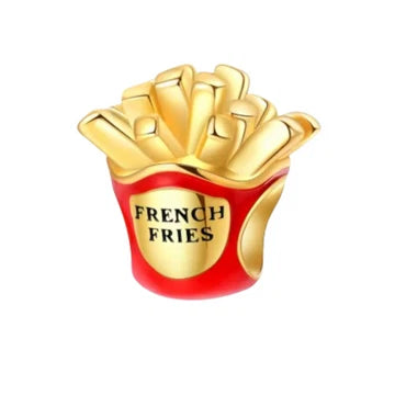 Charm Papas A La Francesa de plata 925