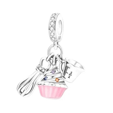 Charm Pastelera de plata 925