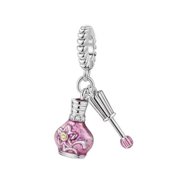 Charm Perfume Y Brocha de plata 925