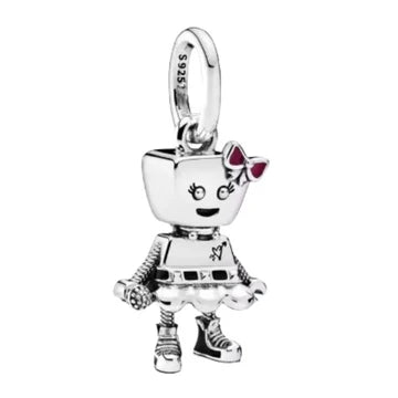 Charm Robot Nina Con Mono de plata 925
