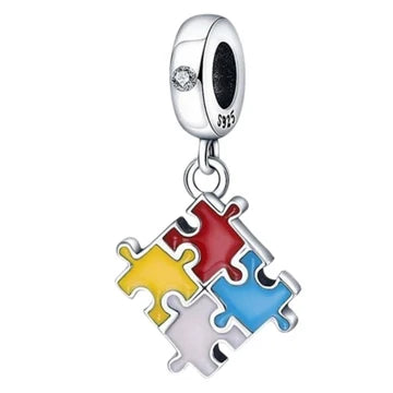 Charm Rompecabezas Colgante de plata 925