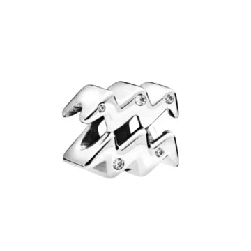 Charm Signo Acuario de plata 925