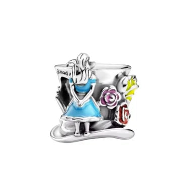 Charm Sombrero De Alicia de plata 925
