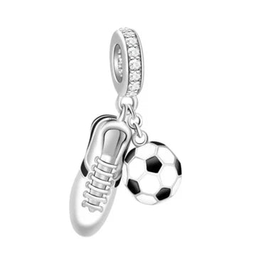 Charm Taquete Y Balon de plata 925