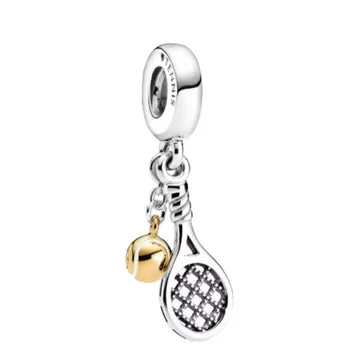 Charm Tenis Raqueta de plata 925