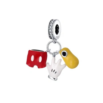 Charm Traje De Mickey de plata 925