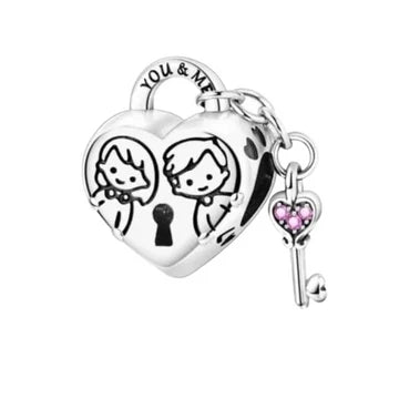 Charm Tu Y Yo Forever de plata 925