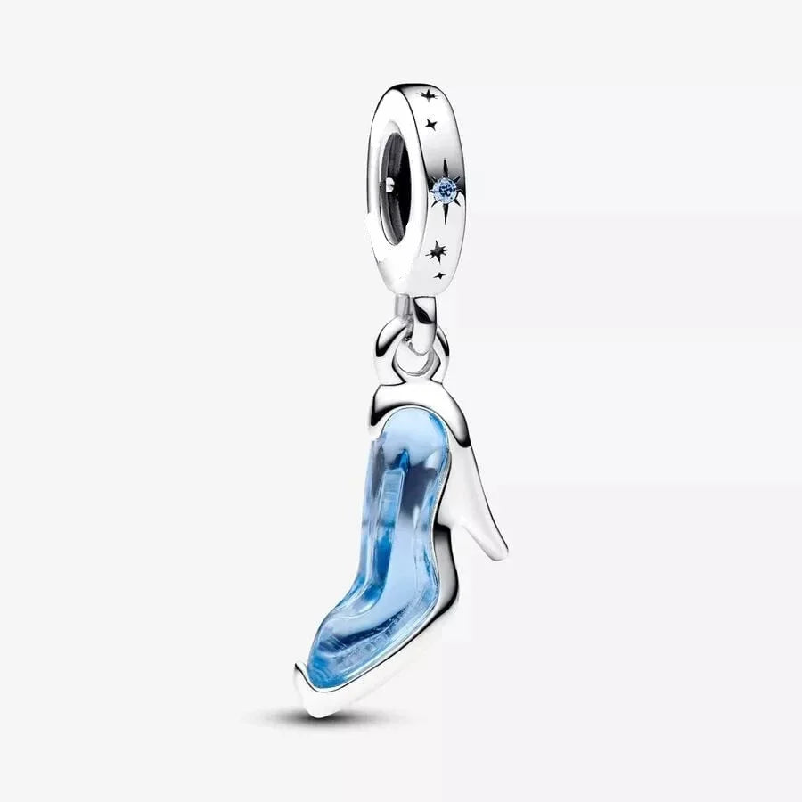 Charm Zapatilla de Cristal de plata 925
